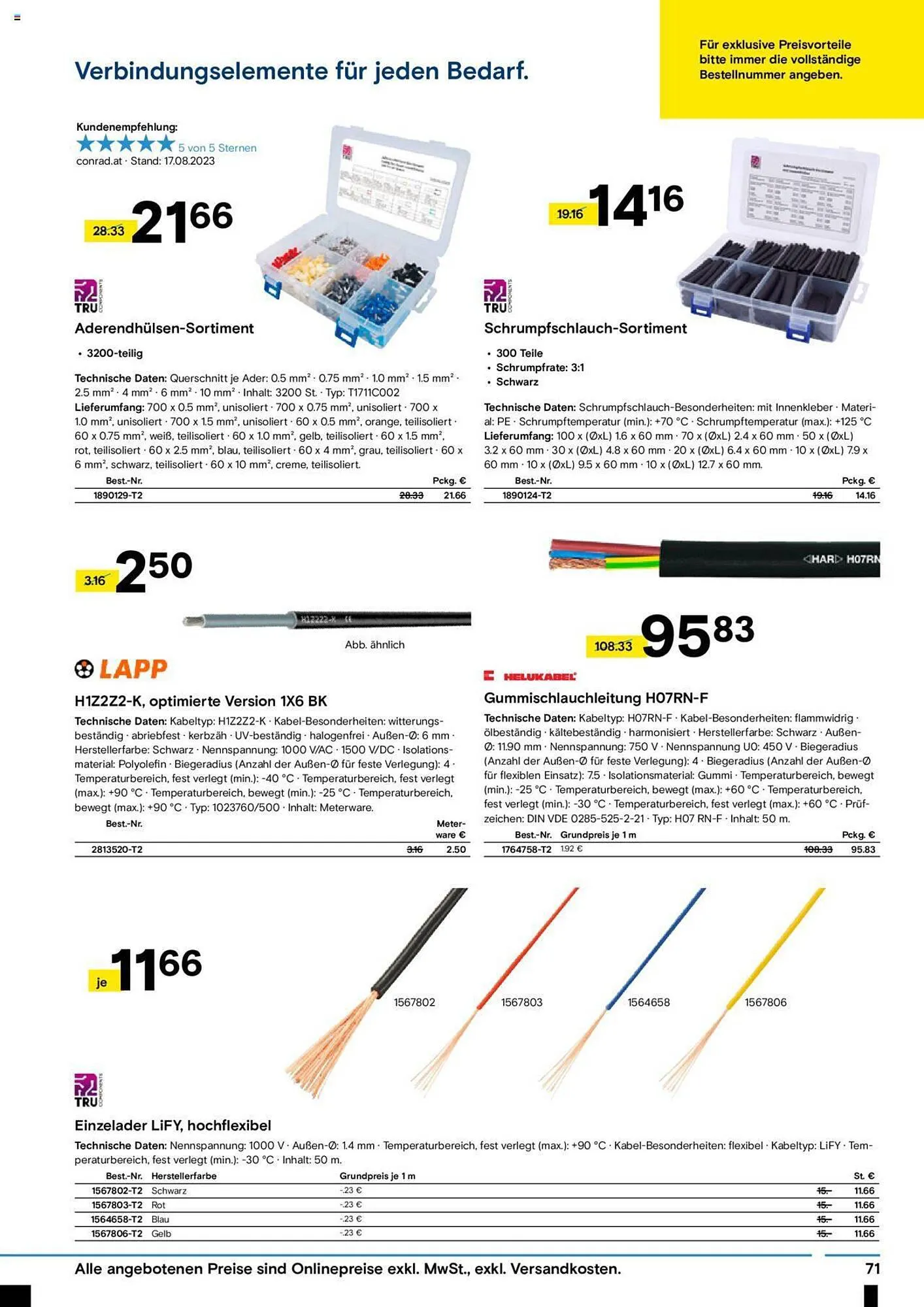 Conrad Flugblatt von 4. September bis 22. Oktober 2023 - Flugblätt seite 73