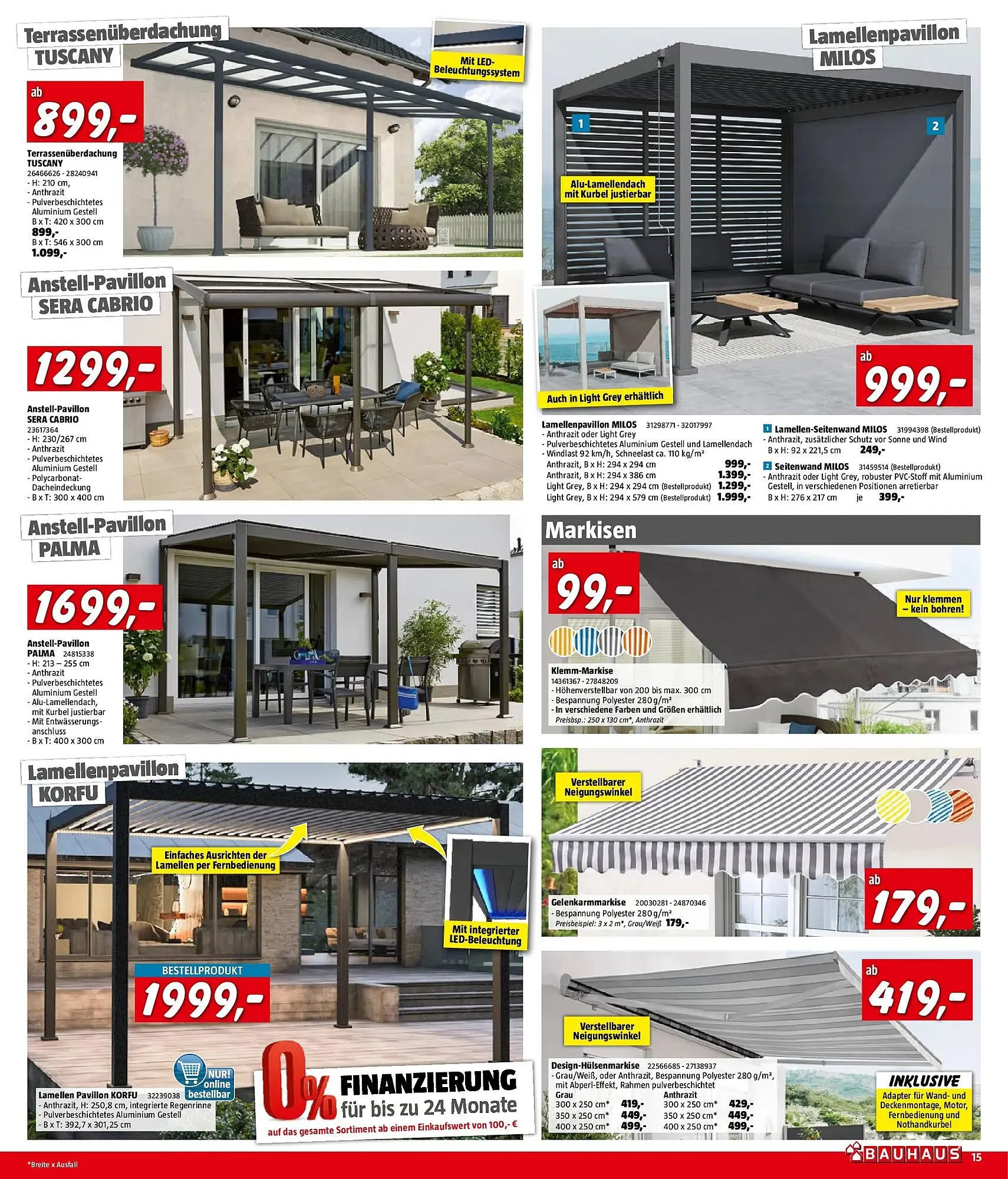 Bauhaus Flugblatt von 1. April bis 21. April 2026 - Flugblätt seite  15