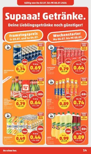 PENNY Flugblatt von 2. Juli bis 8. Juli 2026 - Flugblätt seite  14