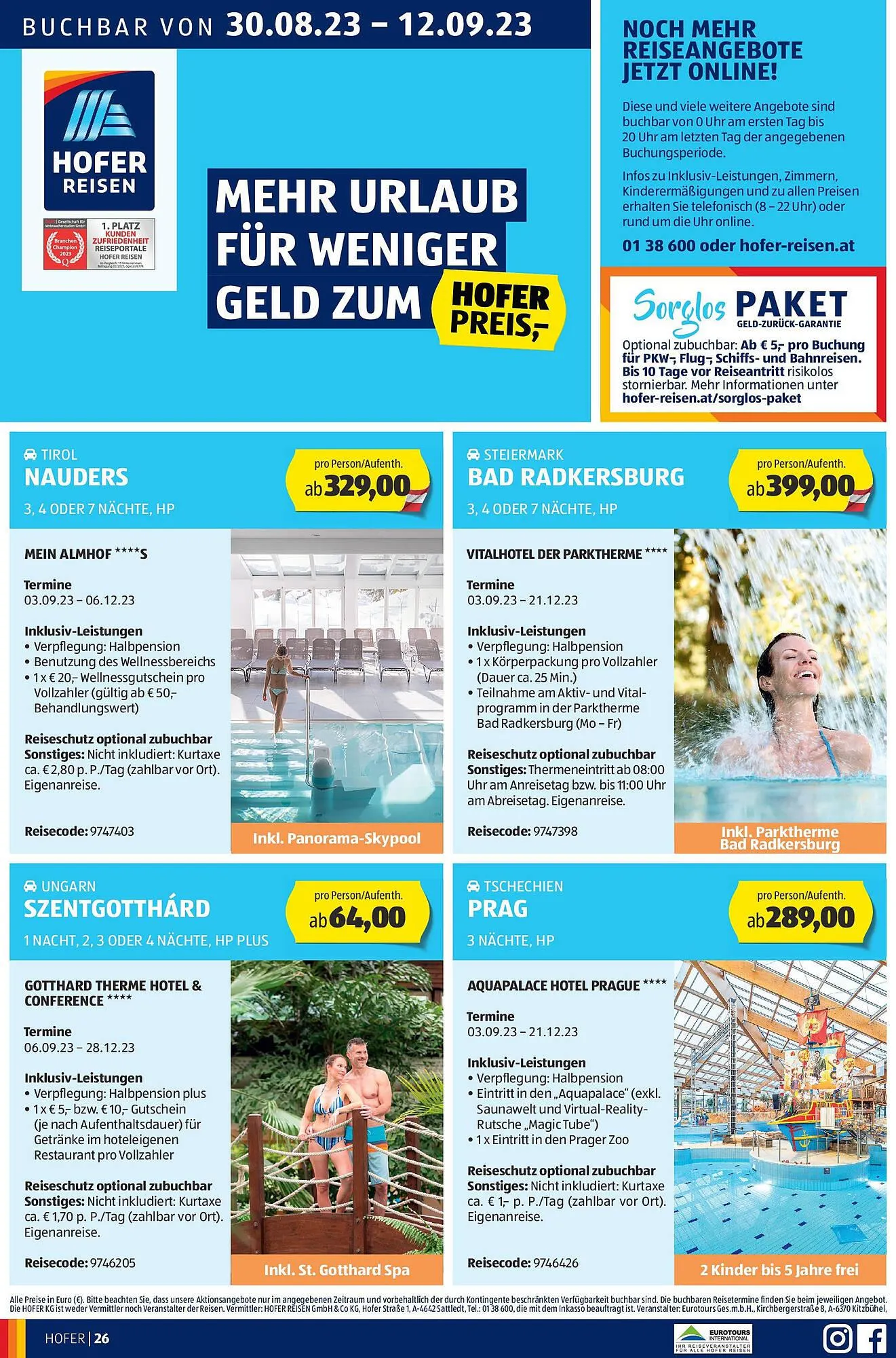 Hofer Flugblatt von 1. September bis 7. September 2023 - Flugblätt seite  28