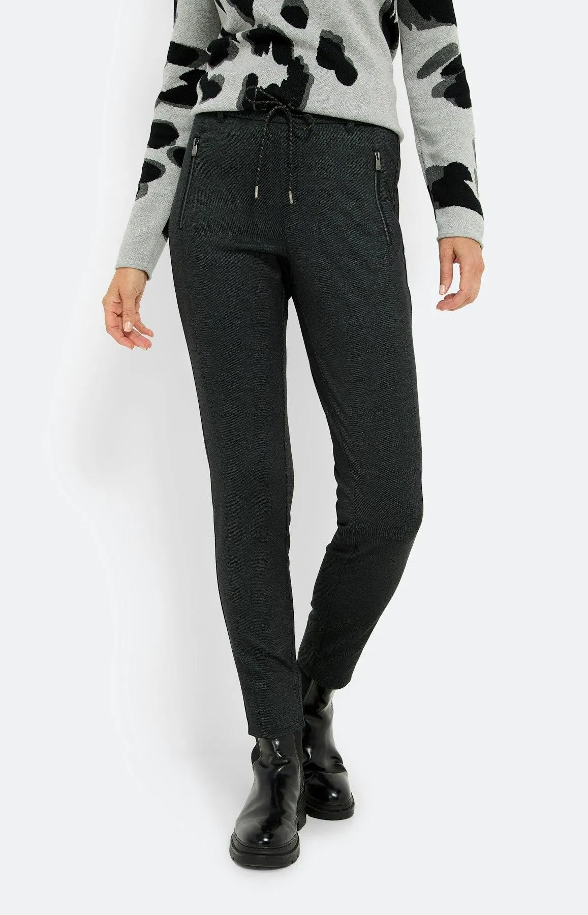 Schlupfhose mit Tunnelzug 30Inch, grau