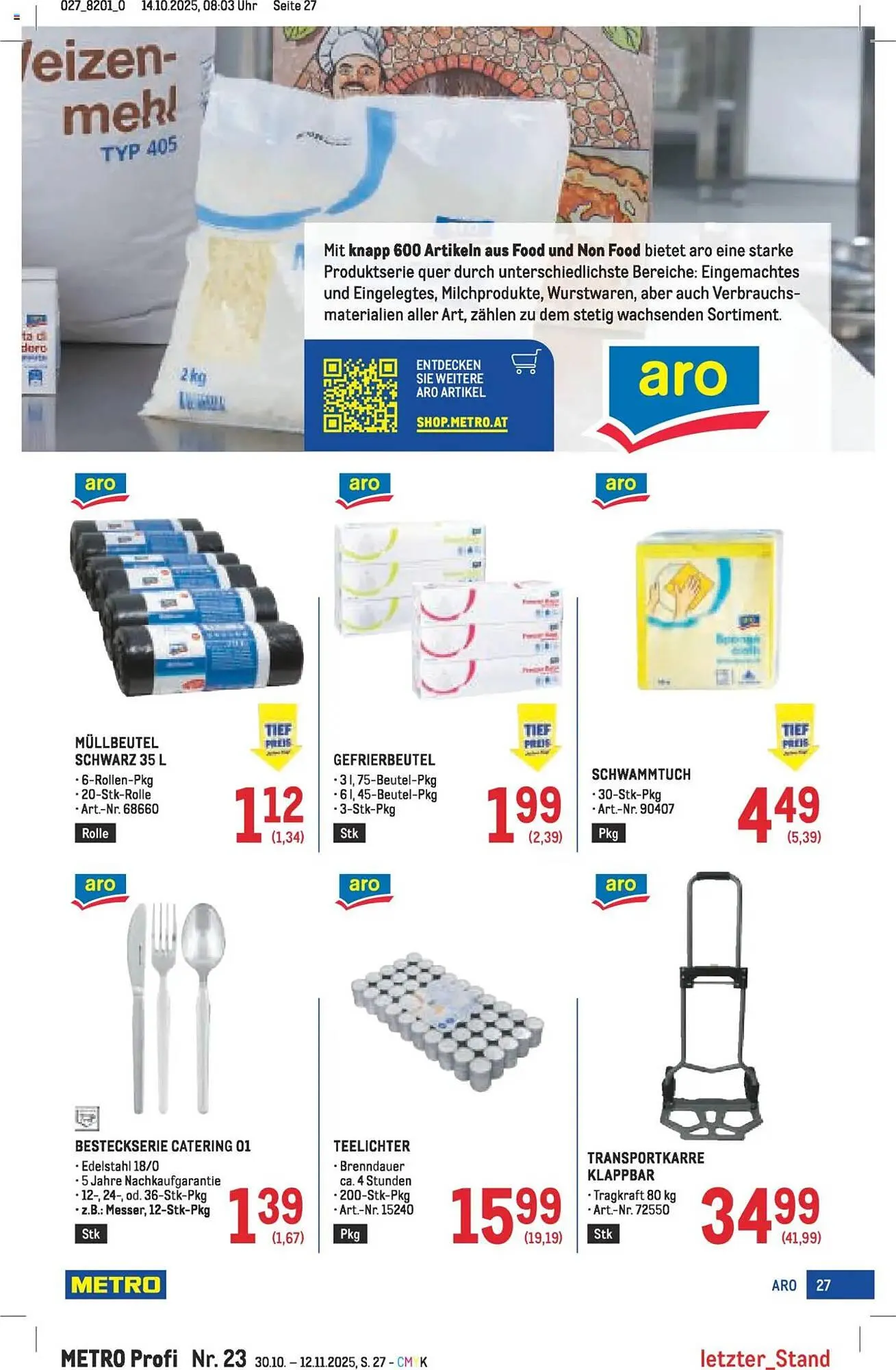 Metro Flugblatt von 30. Oktober bis 12. November 2025 - Flugblätt seite  27