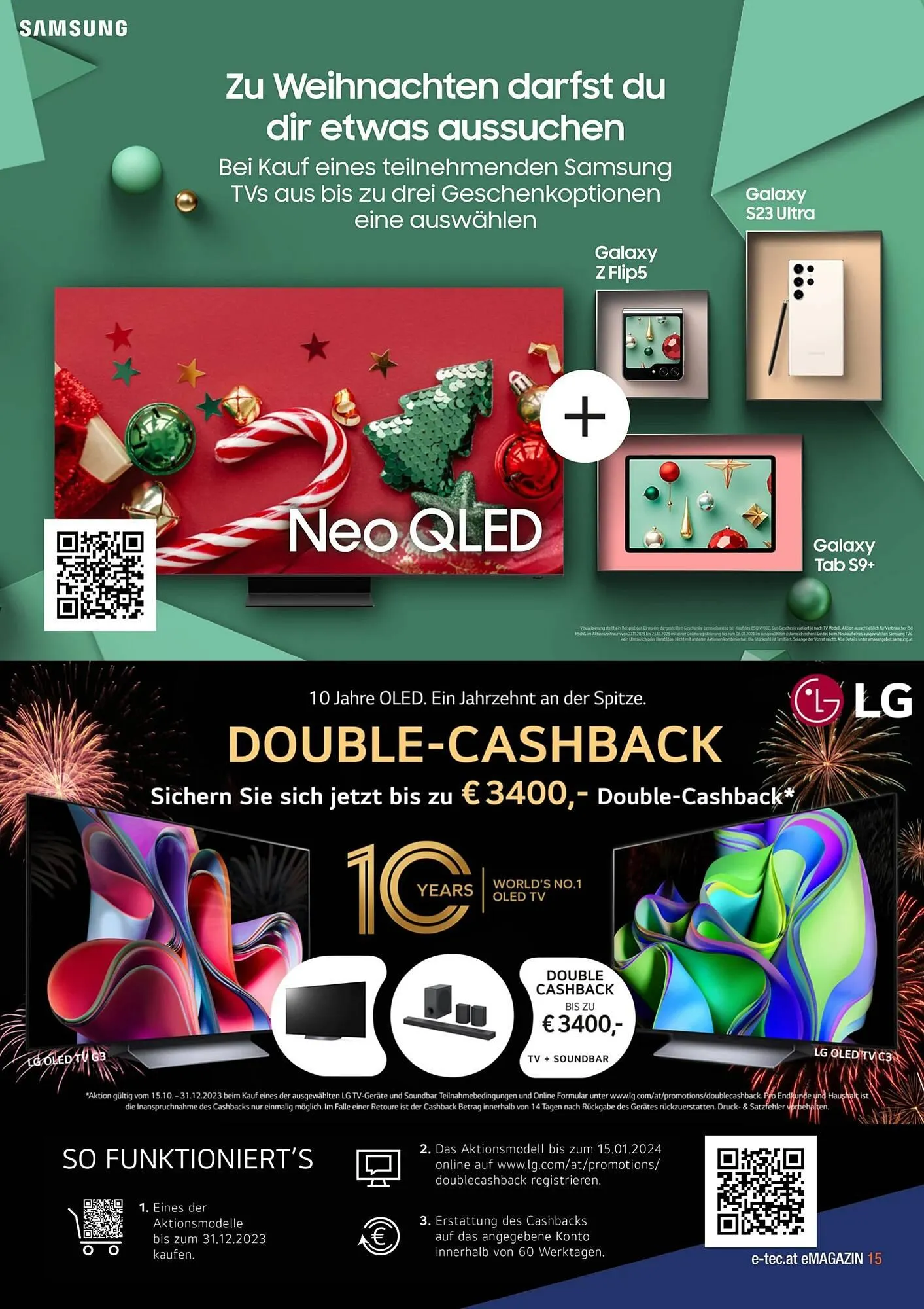 e-tec Flugblatt von 4. Dezember bis 15. Jänner 2024 - Flugblätt seite 15