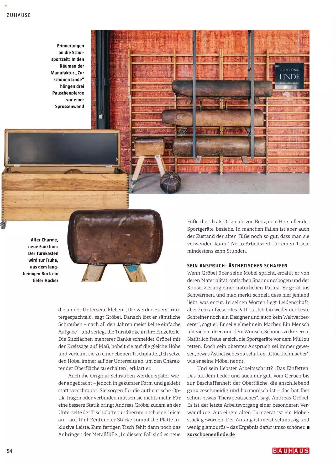 Bauhaus passt! Magazin von 24. Jänner bis 31. Dezember 2023 - Flugblätt seite  54
