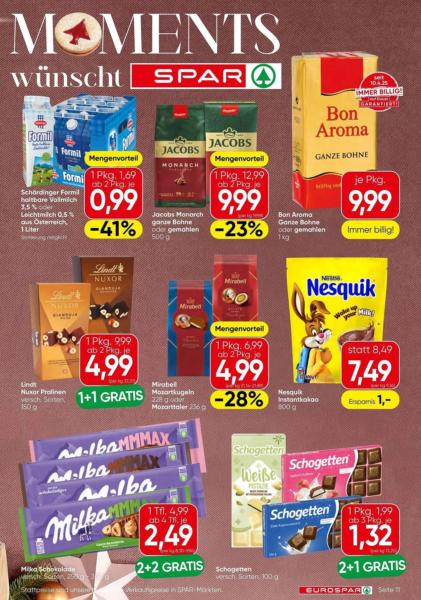 Eurospar Flugblatt von 18. Dezember bis 31. Dezember 2025 - Flugblätt seite  11