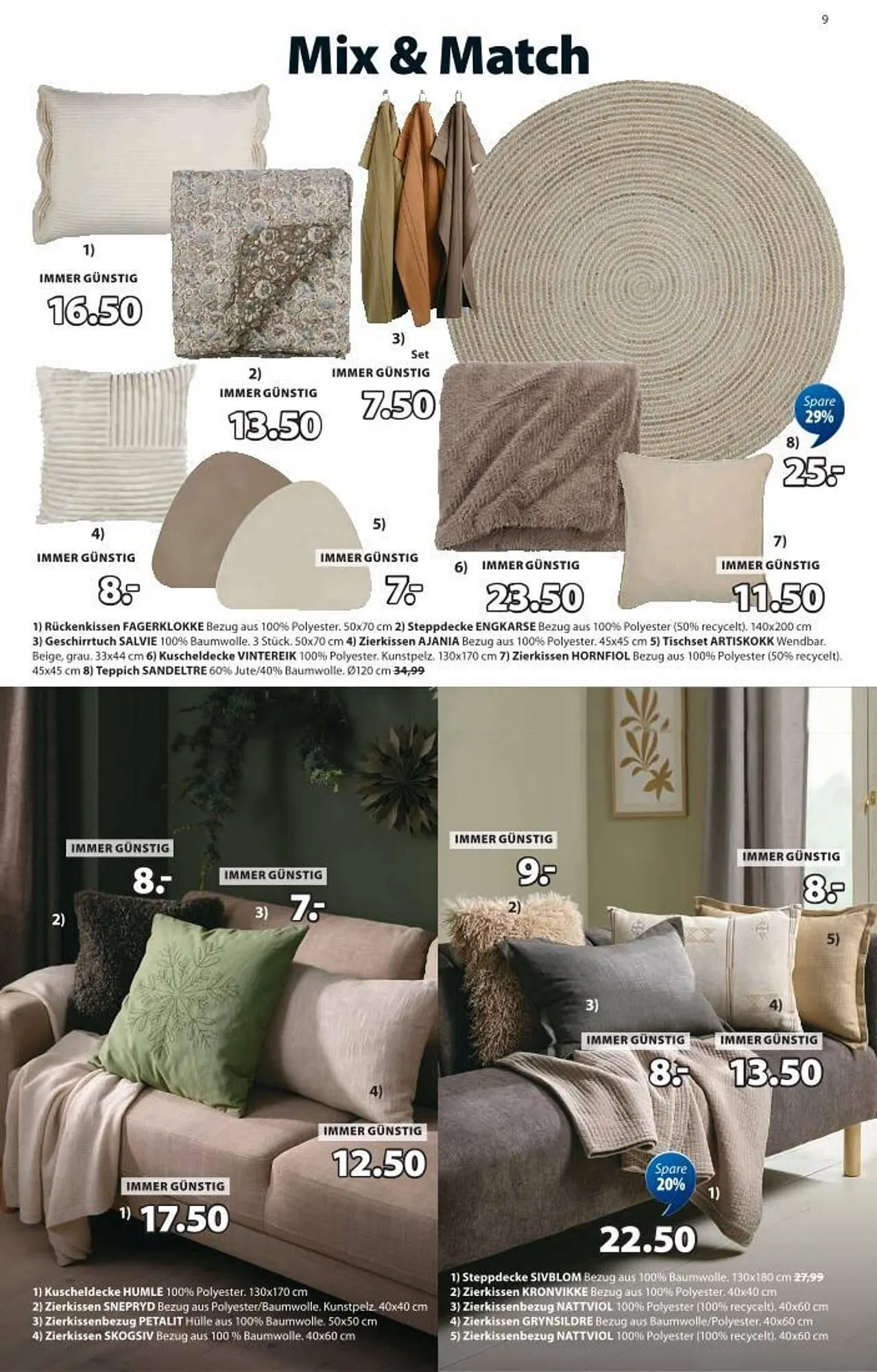 JYSK Flugblatt von 10. Dezember bis 6. Jänner 2026 - Flugblätt seite 9