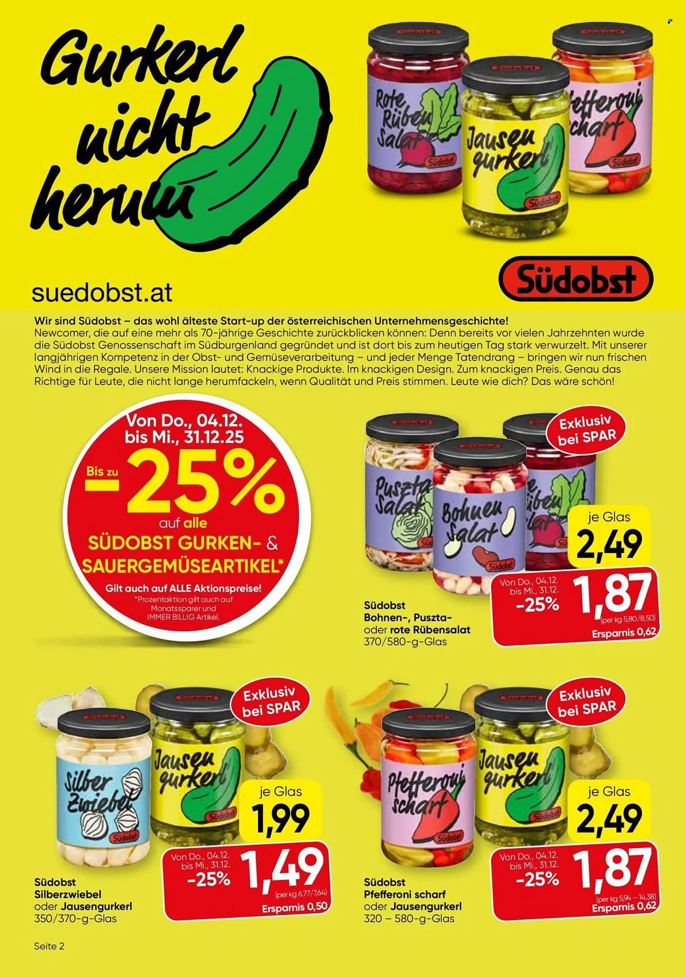 Spar Flugblatt von 4. Dezember bis 31. Dezember 2025 - Flugblätt seite 2