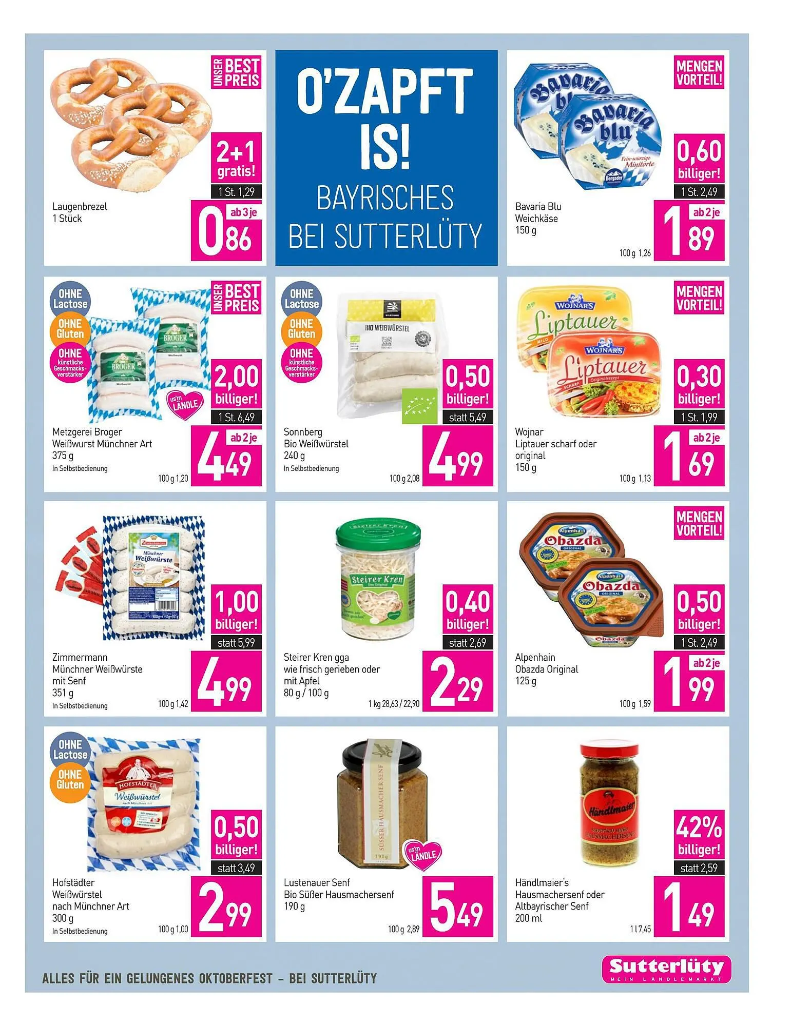 Sutterlüty Flugblatt von 14. September bis 20. September 2023 - Flugblätt seite 7