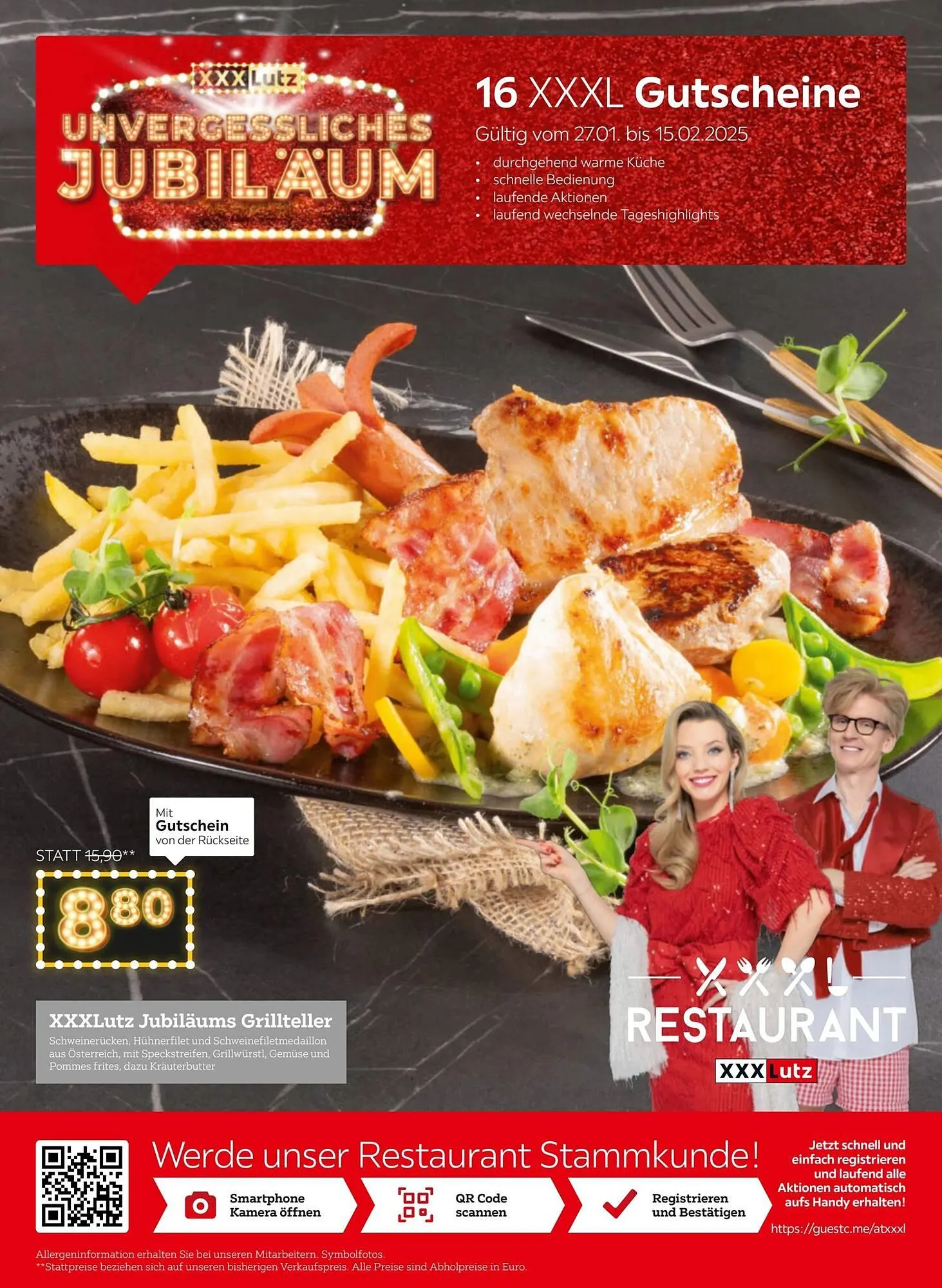 XXXLutz Flugblatt von 27. Jänner bis 16. Februar 2025 - Flugblätt seite 1