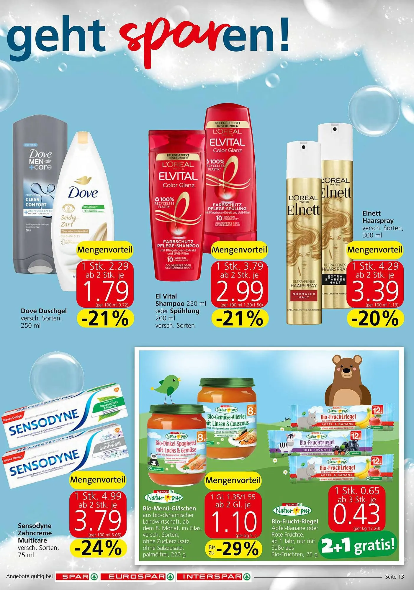 Spar Flugblatt von 21. September bis 27. September 2023 - Flugblätt seite  13