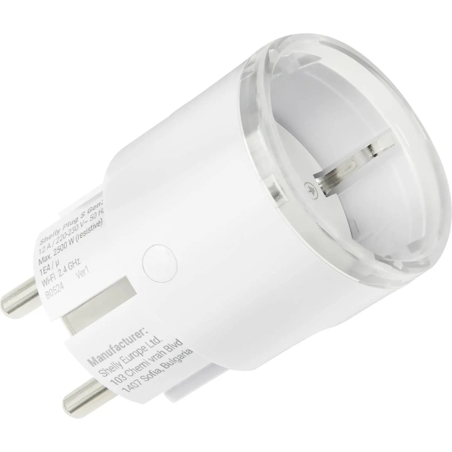 Shelly Shelly Plug S Gen3 White Steckdose Bluetooth, Wi-Fi