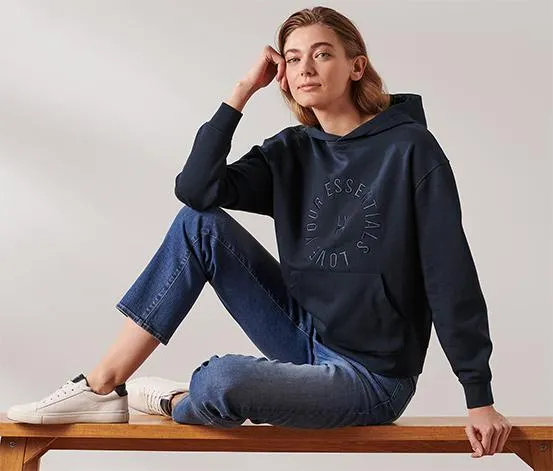 Hoodie, dunkelblau