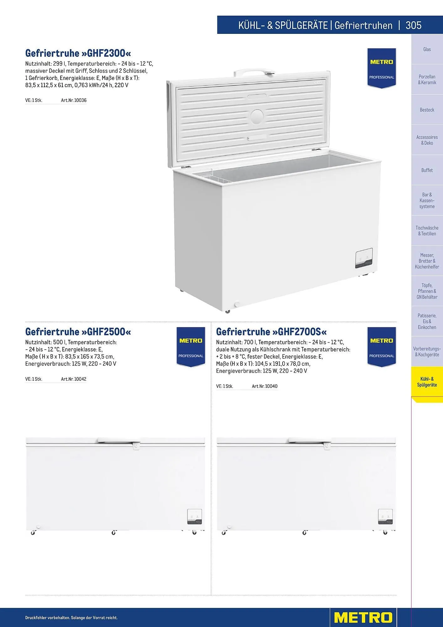 Metro Flugblatt von 25. März bis 31. Dezember 2026 - Flugblätt seite  305