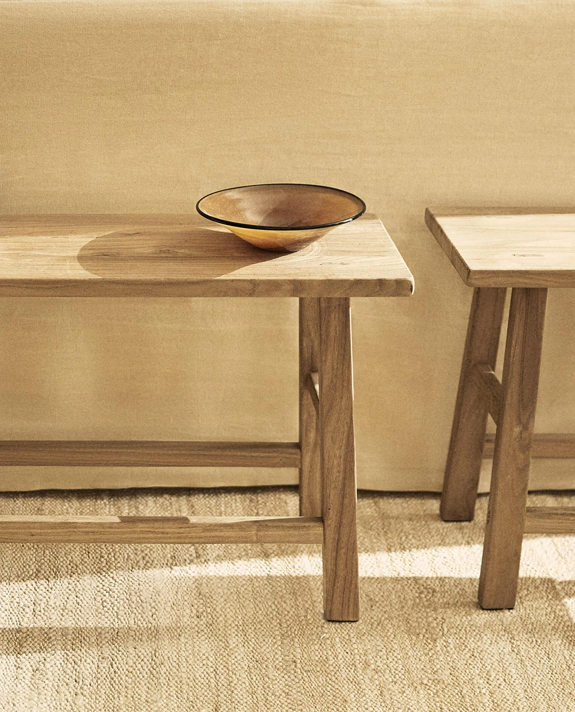 SITZBANK AUS ULMENHOLZ