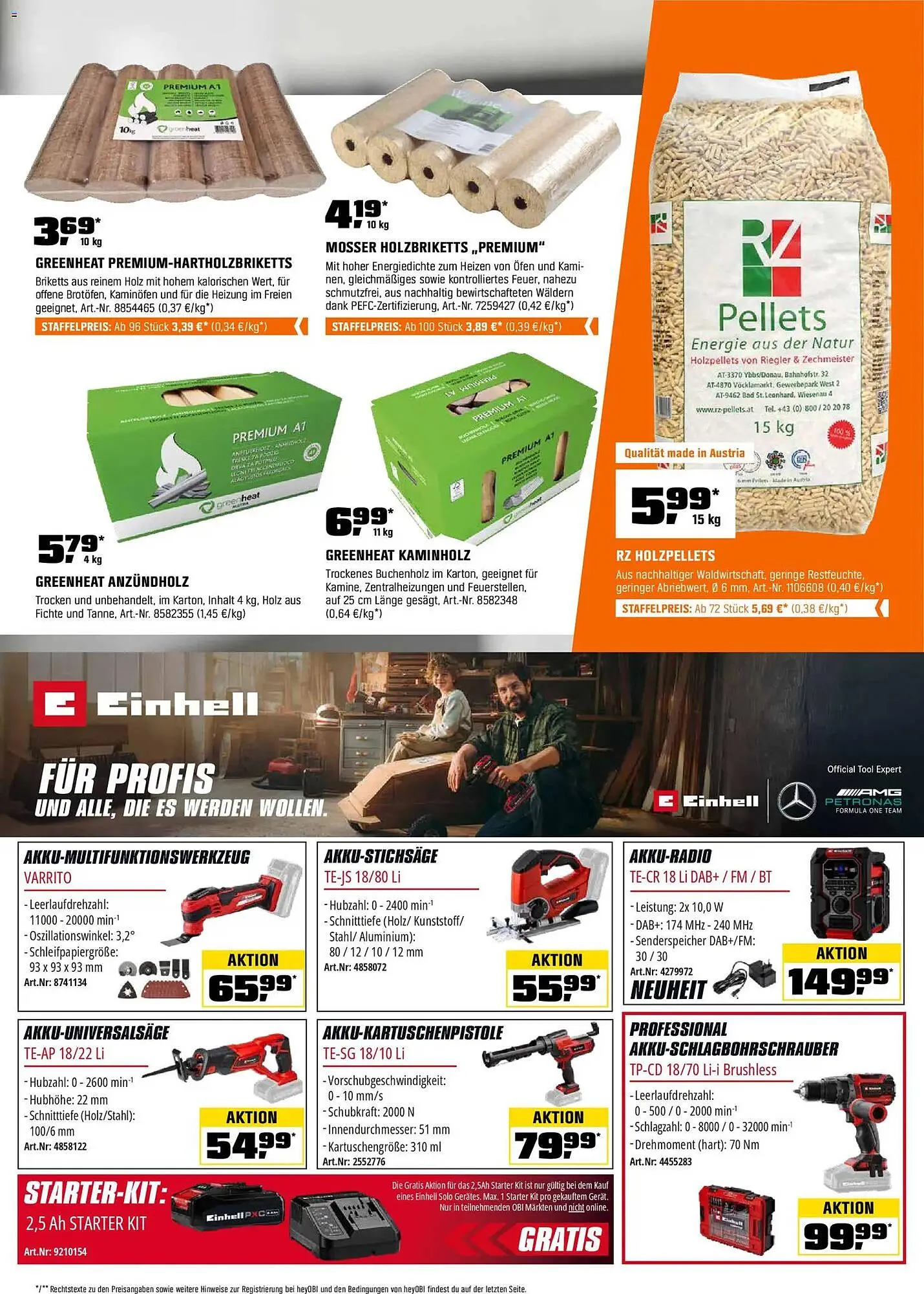 OBI Flugblatt von 2. Jänner bis 31. Jänner 2026 - Flugblätt seite  3