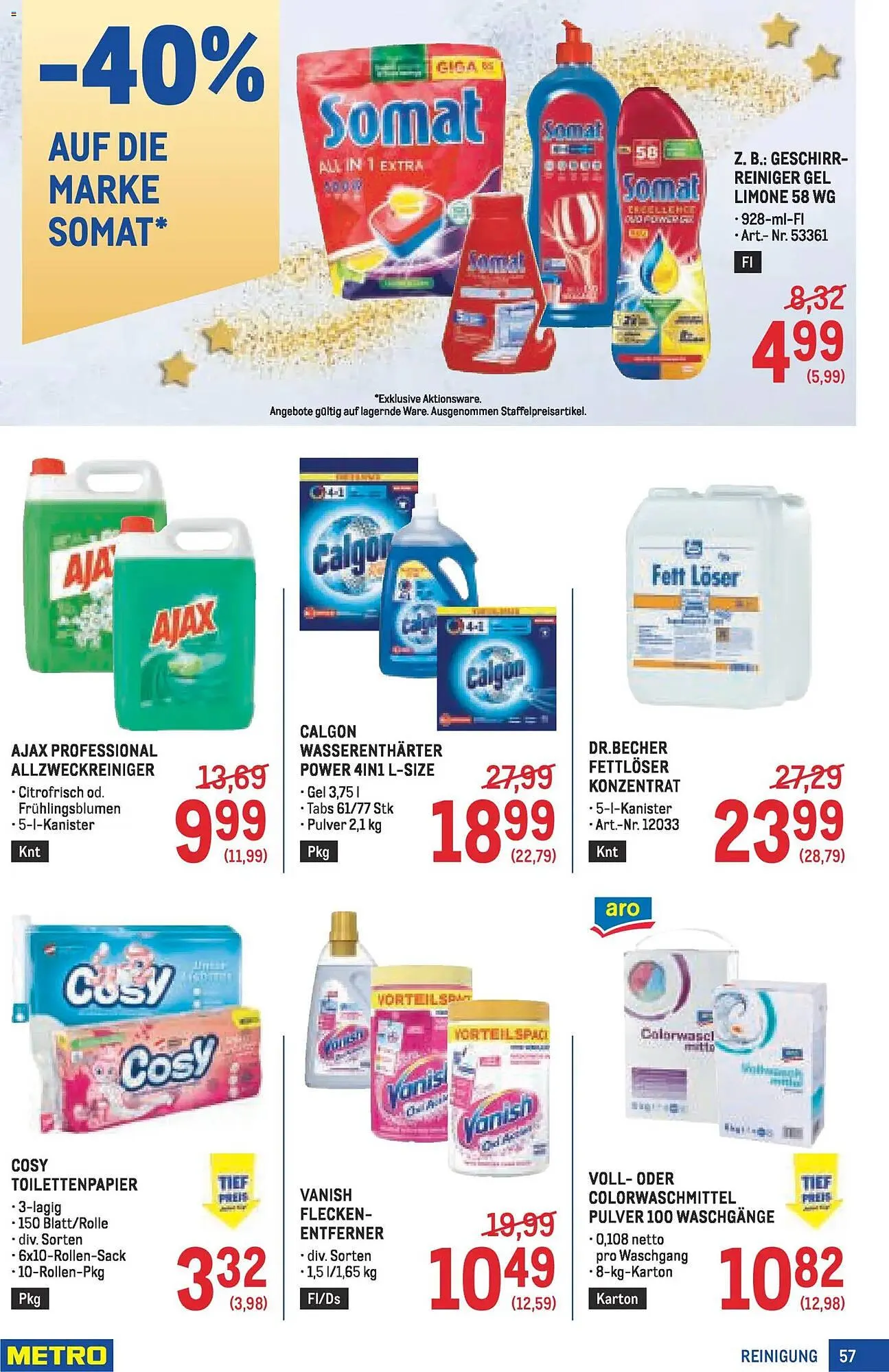 Metro Flugblatt von 27. November bis 10. Dezember 2025 - Flugblätt seite  57