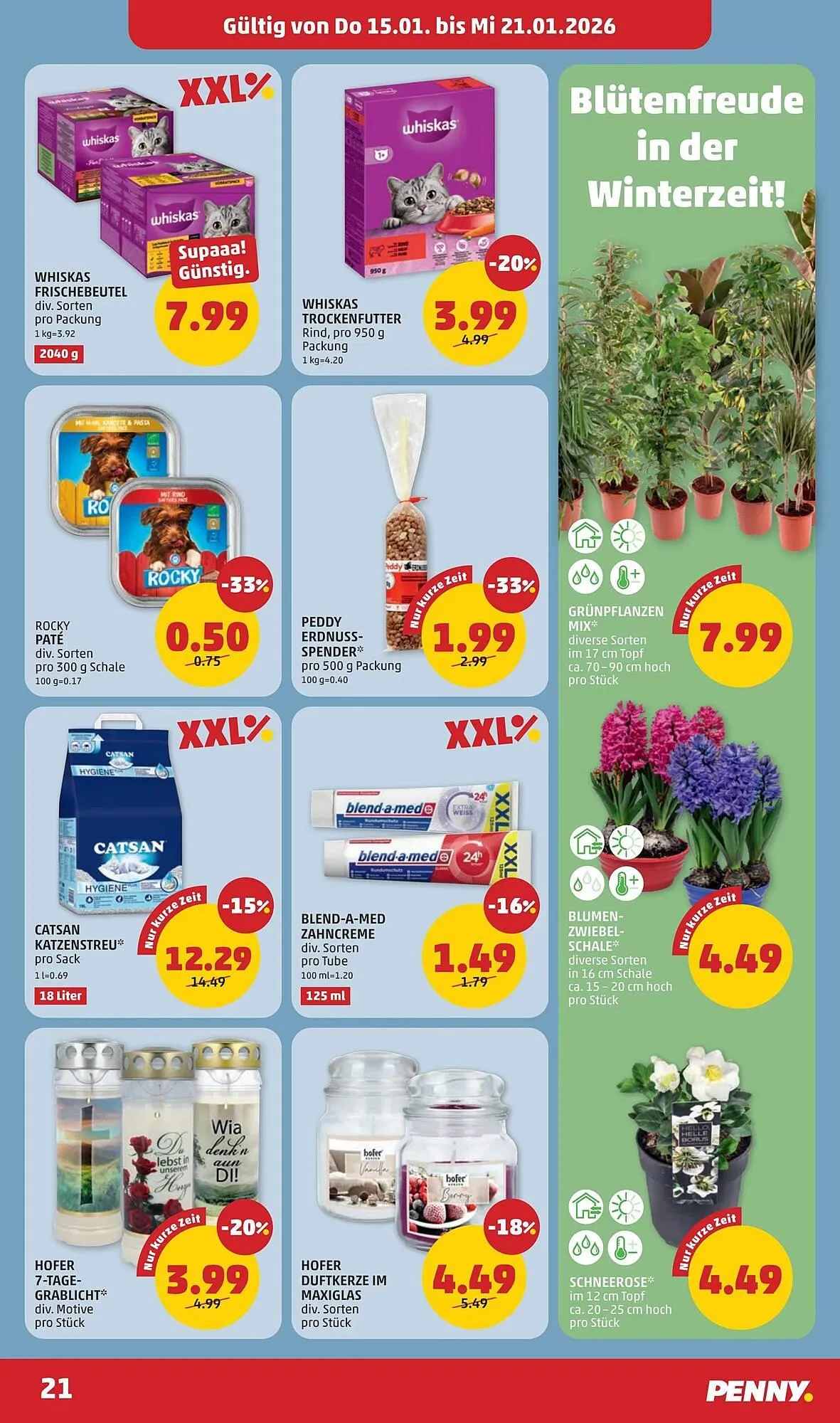 PENNY Flugblatt von 15. Jänner bis 21. Jänner 2026 - Flugblätt seite 21