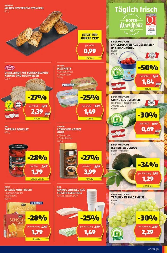 Blättern Sie online im HOFER Flugblatt von 31. Juli bis 14. August 2024 - Flugblätt seite 7