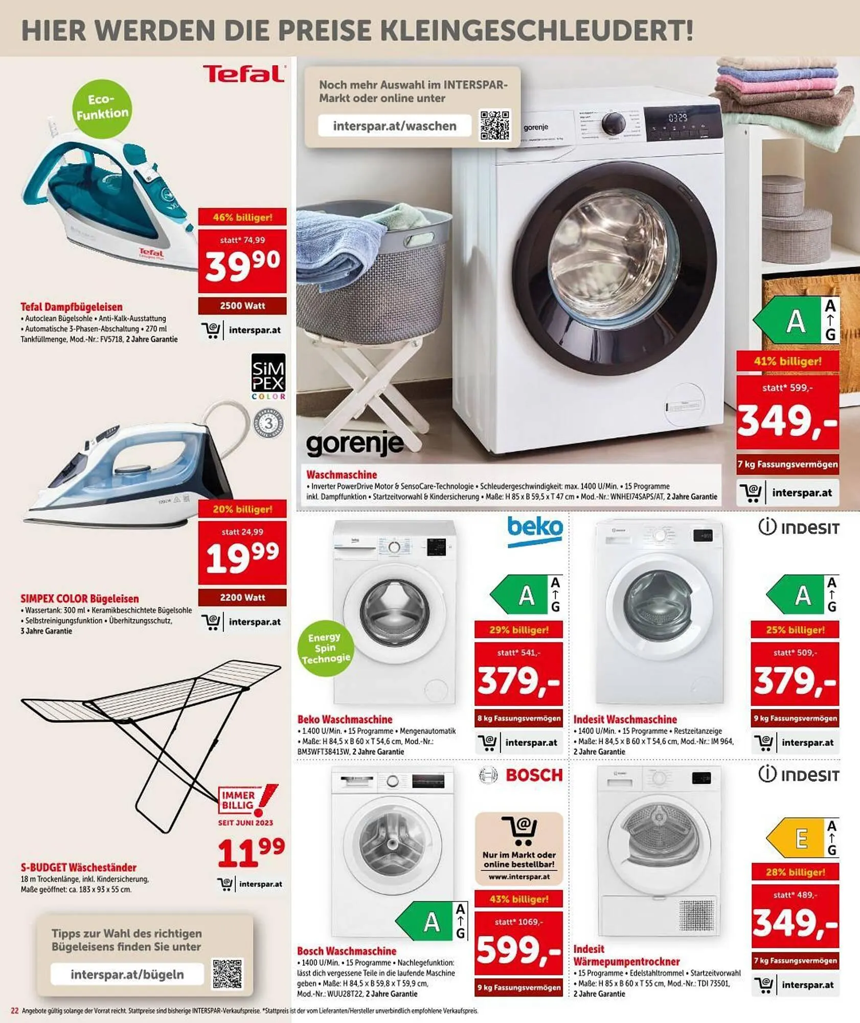 Interspar Flugblatt von 29. Jänner bis 11. Februar 2026 - Flugblätt seite  22