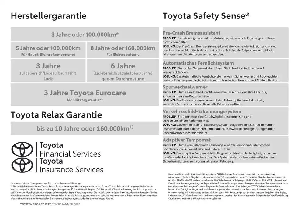 Toyota Proace City & Proace City Electric von 4. Jänner bis 4. Jänner 2026 - Flugblätt seite  16