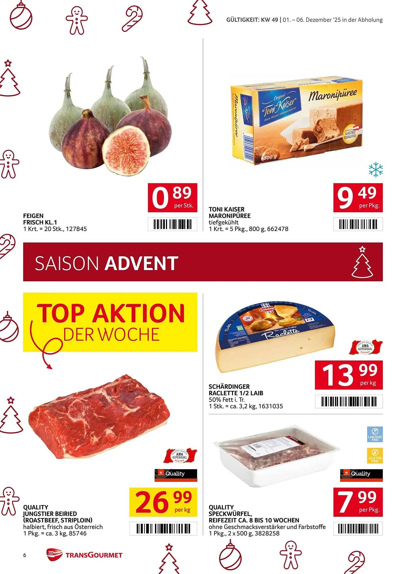 Transgourmet Flugblatt von 1. Dezember bis 7. Dezember 2025 - Flugblätt seite  6