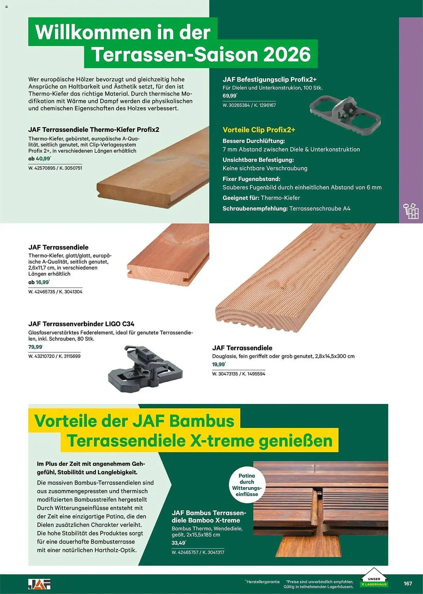 Lagerhaus Flugblatt von 22. Februar bis 31. Mai 2026 - Flugblätt seite 167