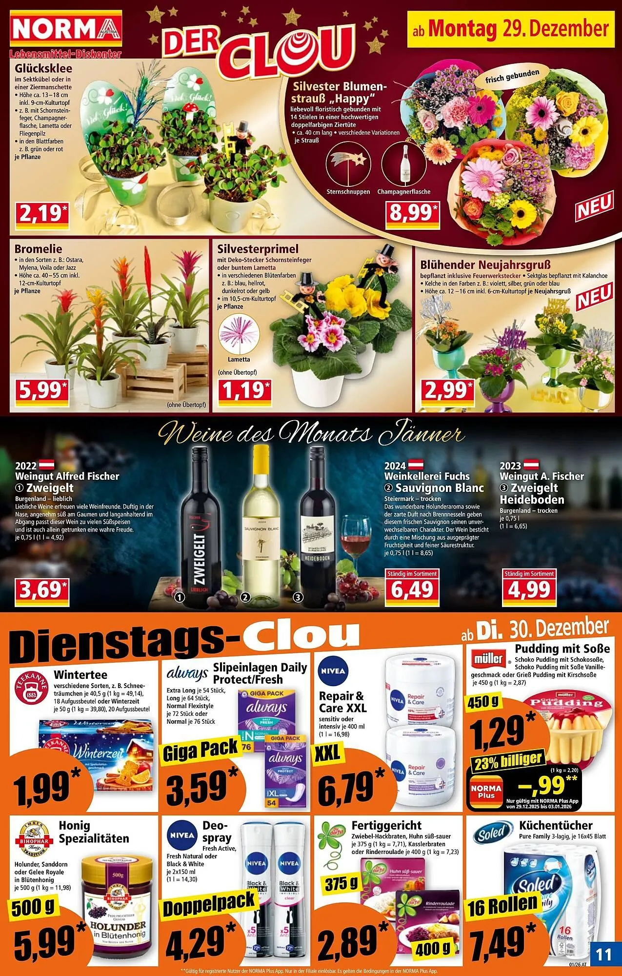 Norma Prospekt von 29. Dezember bis 4. Jänner 2026 - Flugblätt seite  11