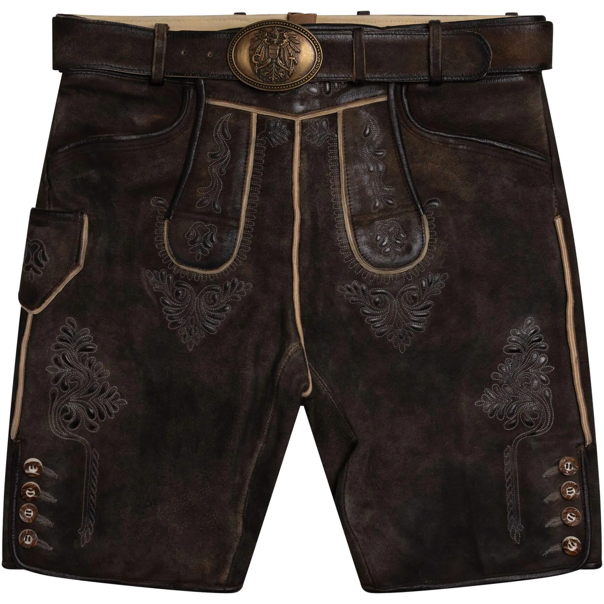 Herren Lederhose "Peter", Braun