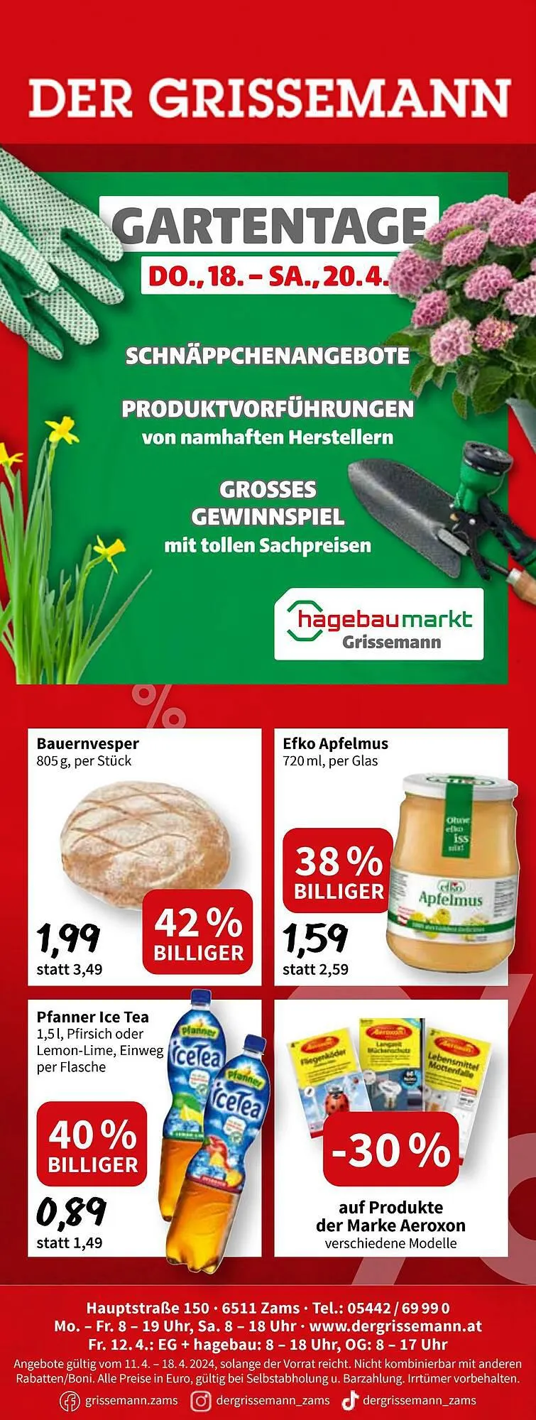 Der Grissemann Flugblatt von 18. April bis 20. April 2024 - Flugblätt seite  