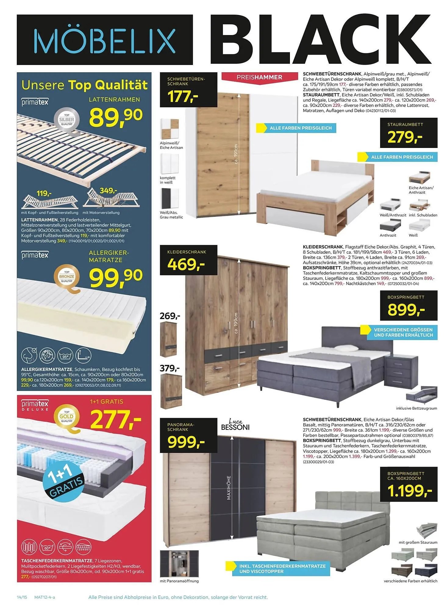 Möbelix Flugblatt von 25. November bis 4. Dezember 2024 - Flugblätt seite 14