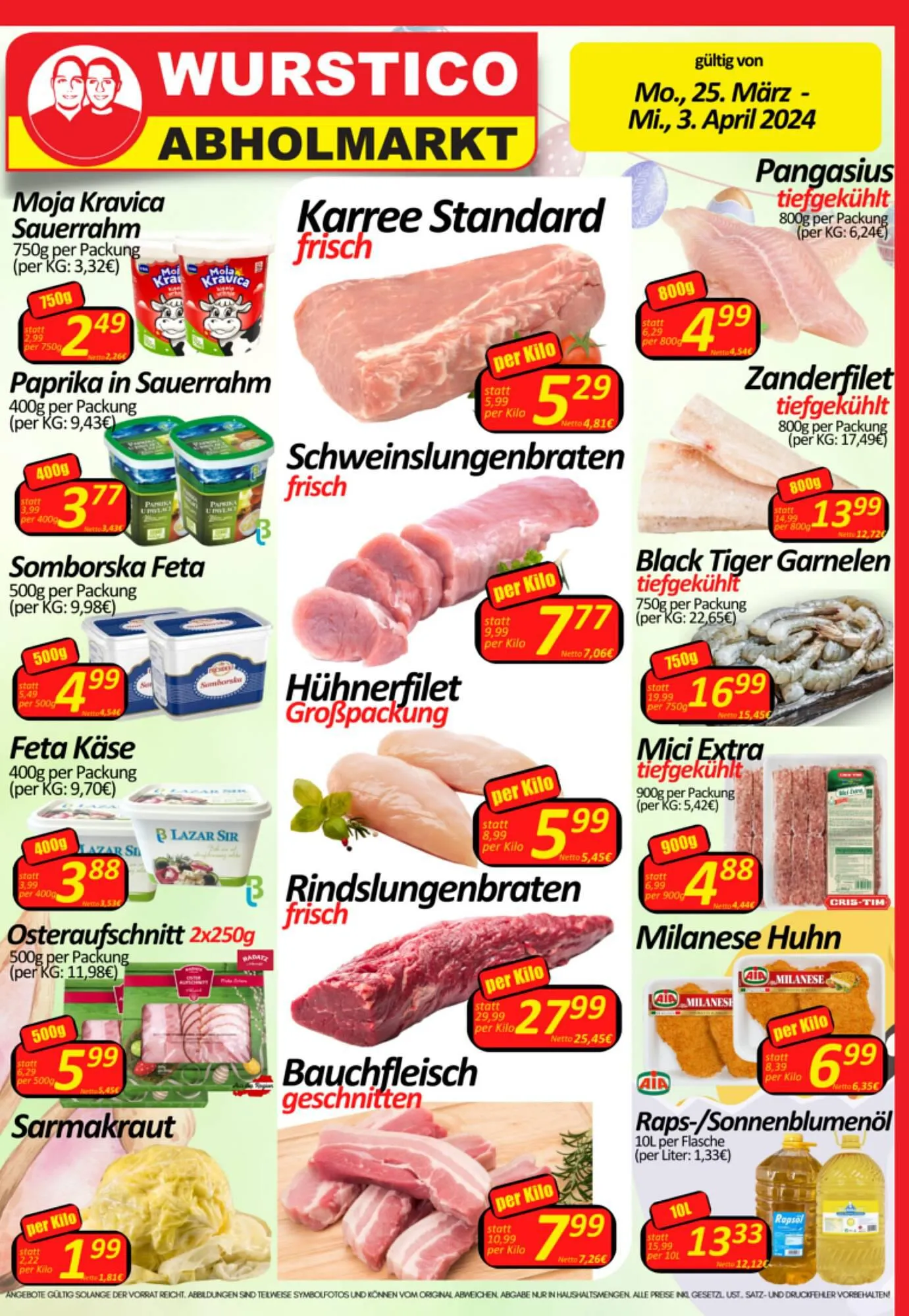 Wurstico Flugblatt von 25. März bis 3. April 2024 - Flugblätt seite  