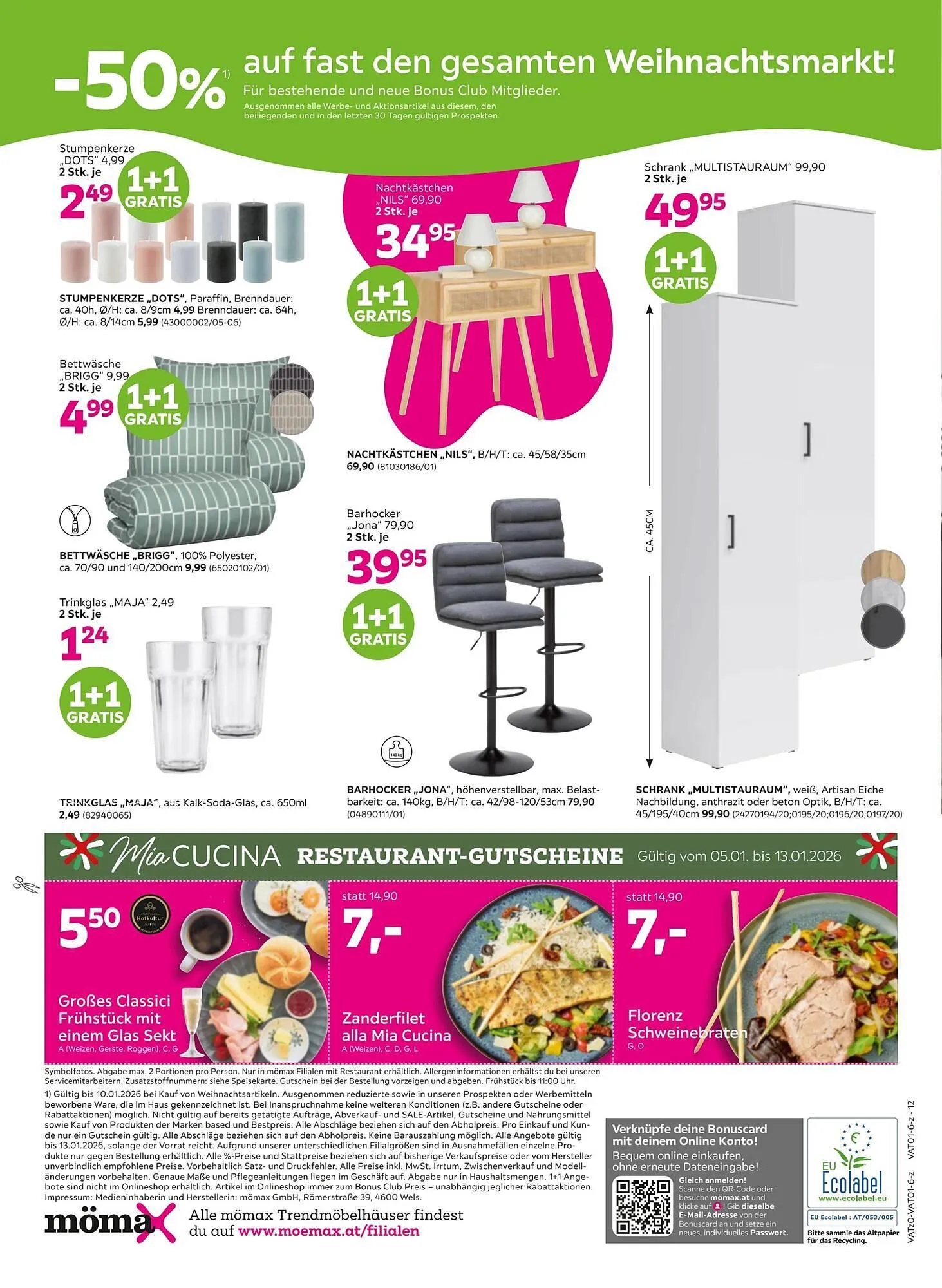 Mömax Flugblatt von 6. Jänner bis 10. Jänner 2026 - Flugblätt seite  12