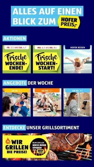 Hofer Flugblatt von 3. Juli bis 9. Juli 2026 - Flugblätt seite  2