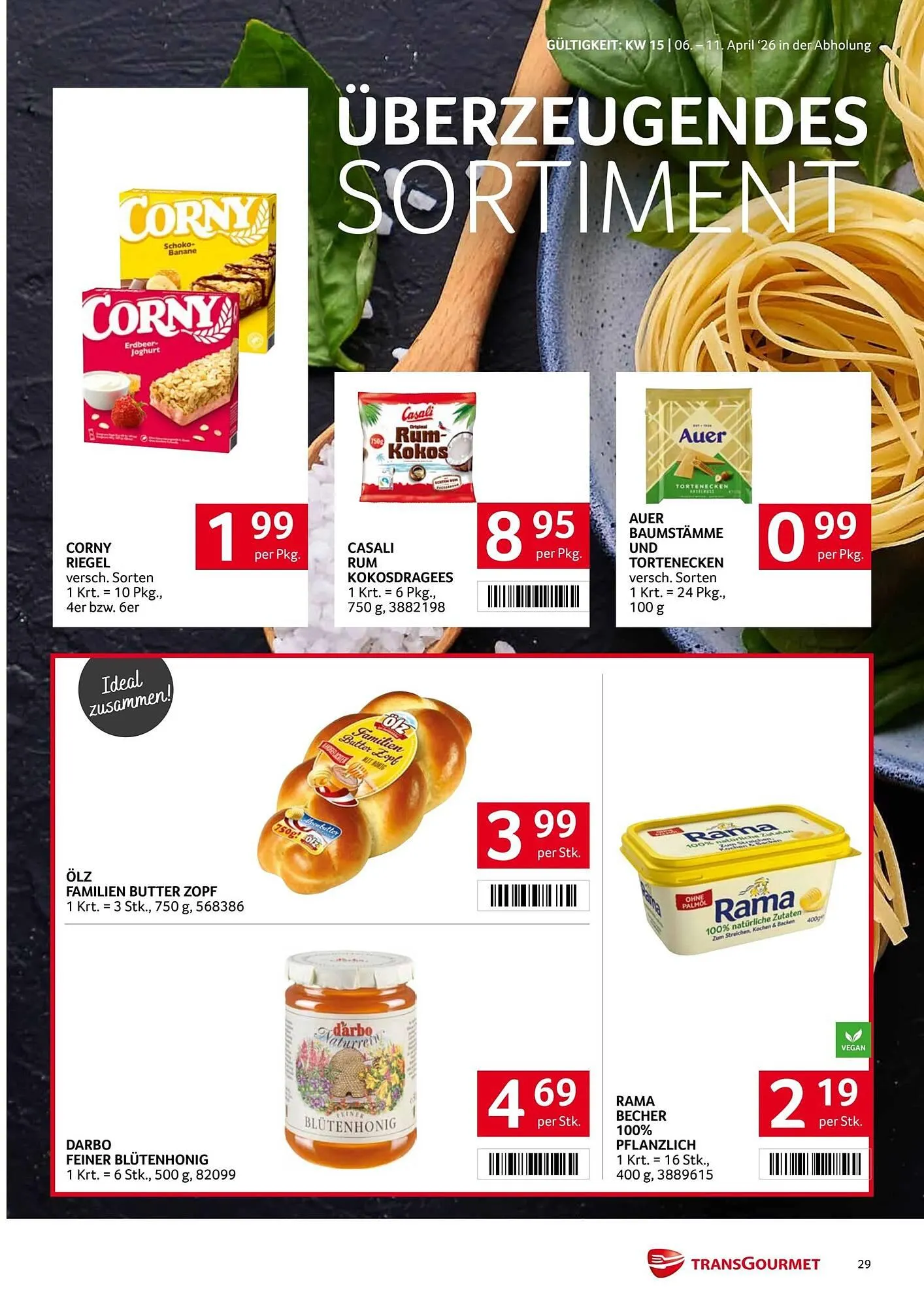 Transgourmet Flugblatt von 6. April bis 11. April 2026 - Flugblätt seite  29