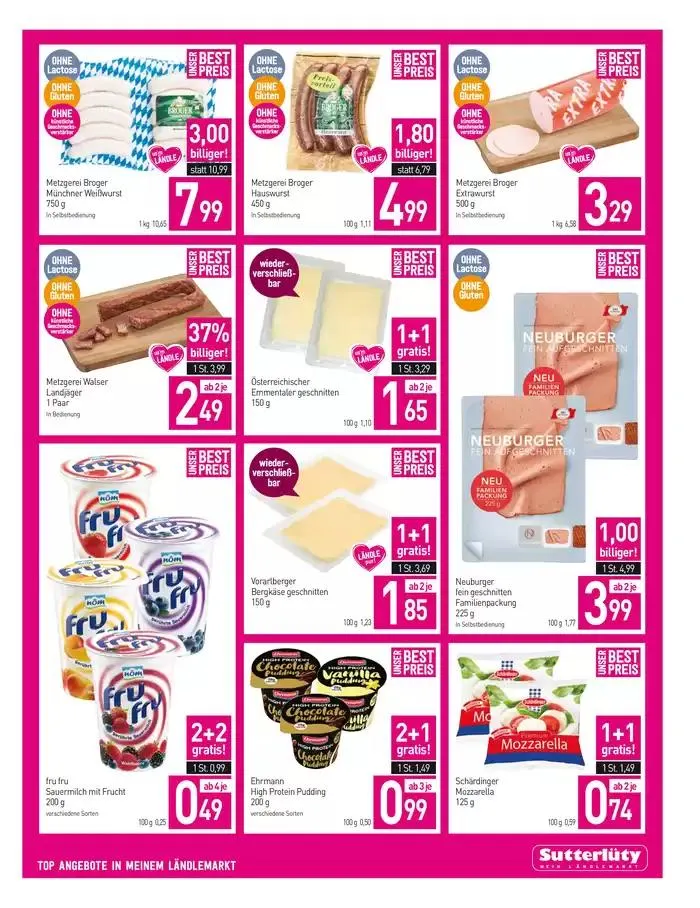 Sutterlüty flugblatt von 9. Jänner bis 14. Jänner 2025 - Flugblätt seite 3
