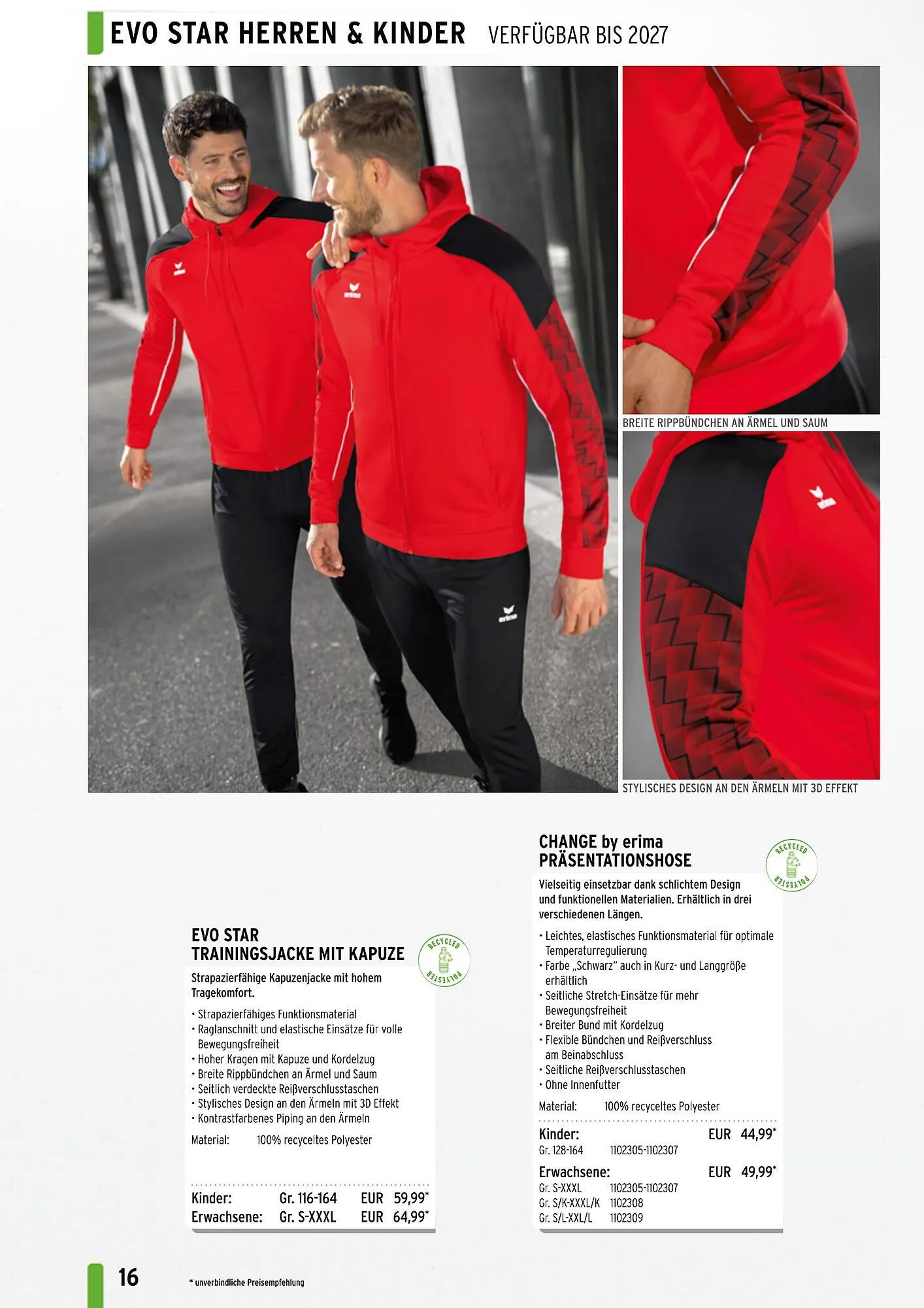 ERIMA Flugblatt von 2. Jänner bis 31. Dezember 2024 - Flugblätt seite  16