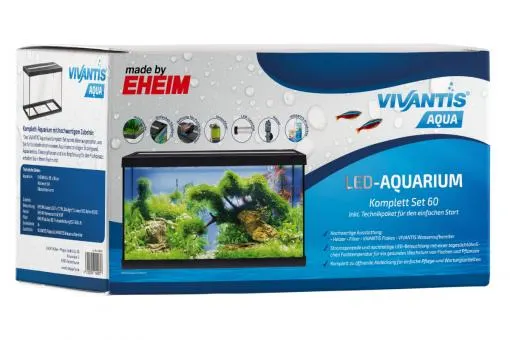 EHEIM VIVANTIS LED-Aquarium Komplettset 60 in schwarz