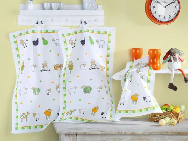 Hochwertige Geschirrtücher aus Baumwolle, 3er-Set