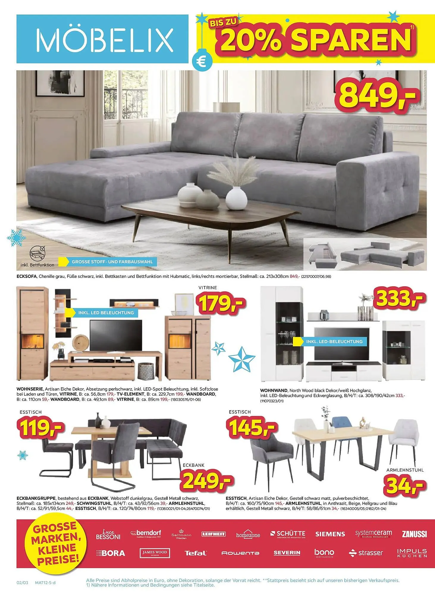 Möbelix Prospekt von 16. Dezember bis 22. Dezember 2025 - Flugblätt seite  2