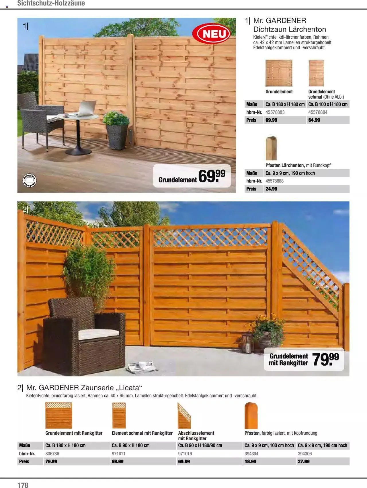 Hagebau Gartenjahr 2023 von 7. März bis 31. Dezember 2023 - Flugblätt seite 178