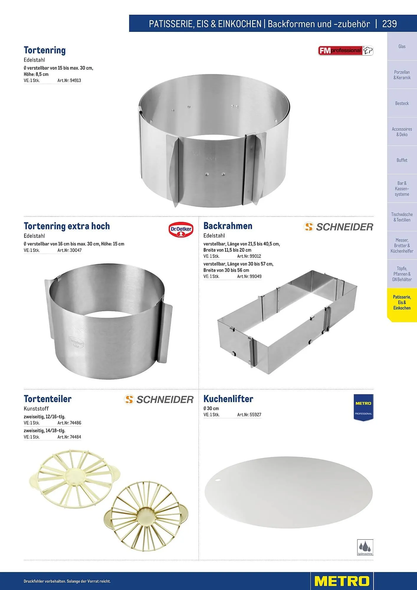 Metro Flugblatt von 25. März bis 31. Dezember 2026 - Flugblätt seite  239