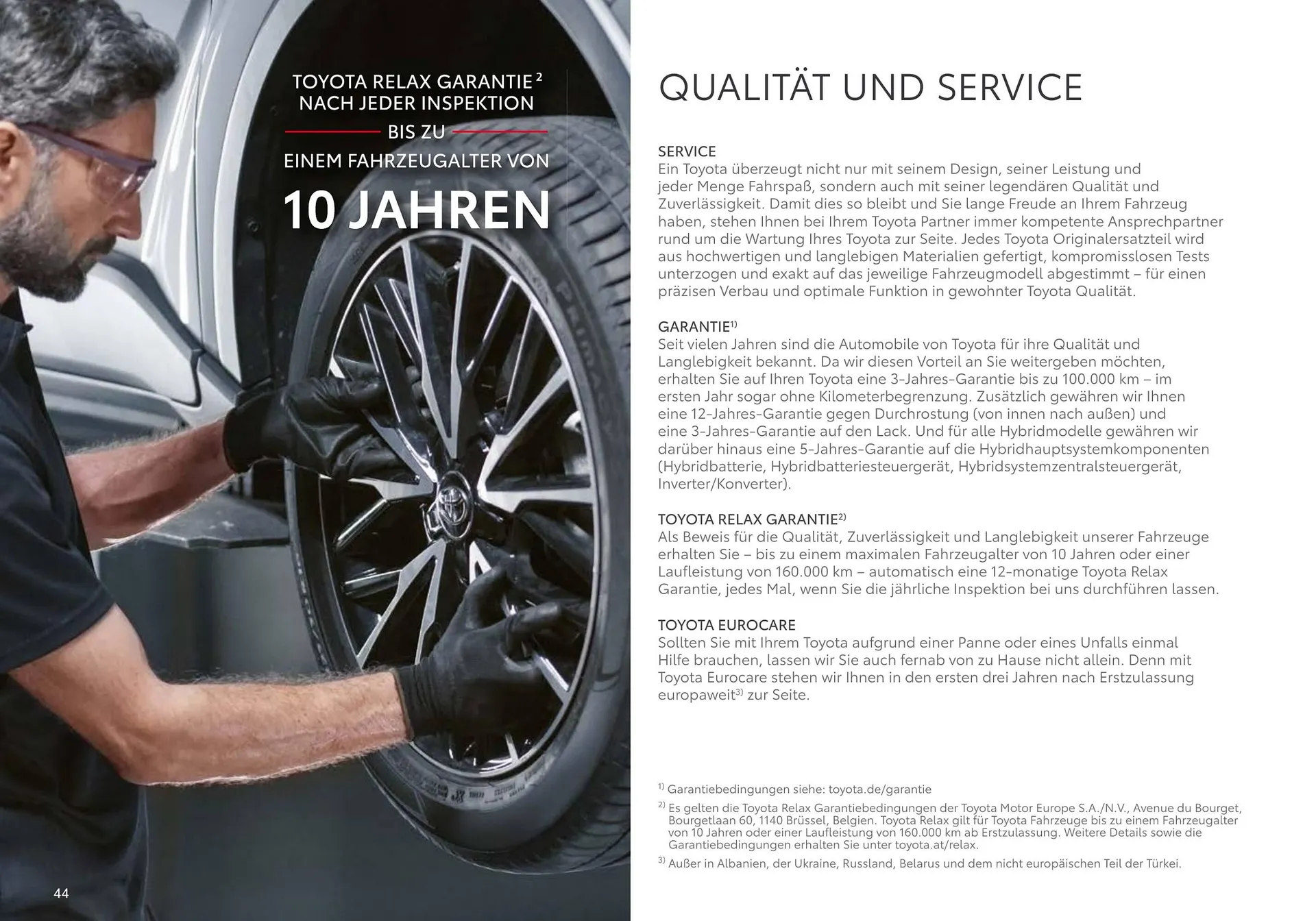 Toyota Flugblatt von 1. April bis 20. Oktober 2026 - Flugblätt seite  44