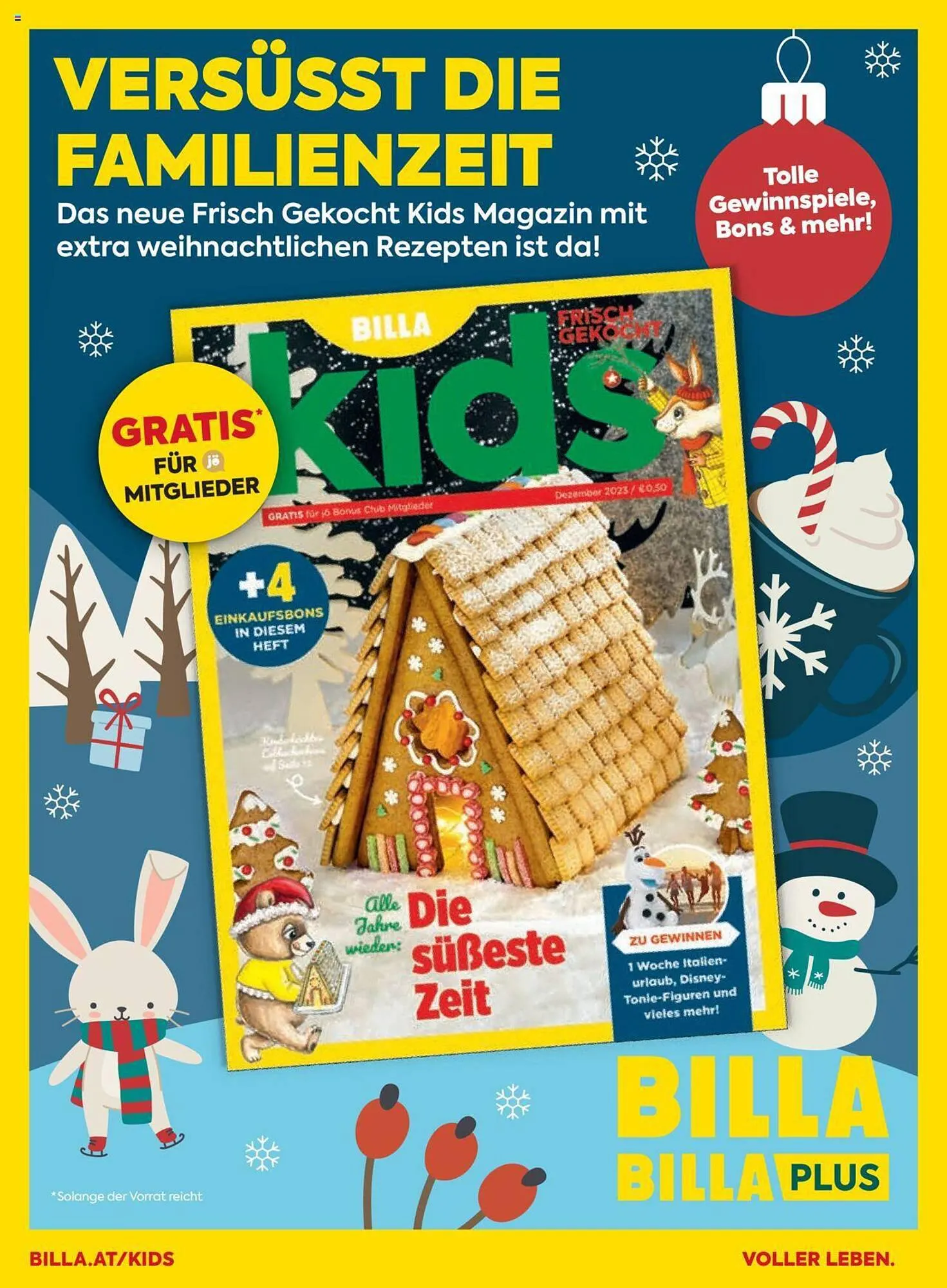 Billa Flugblatt von 1. Dezember bis 31. Dezember 2023 - Flugblätt seite 4