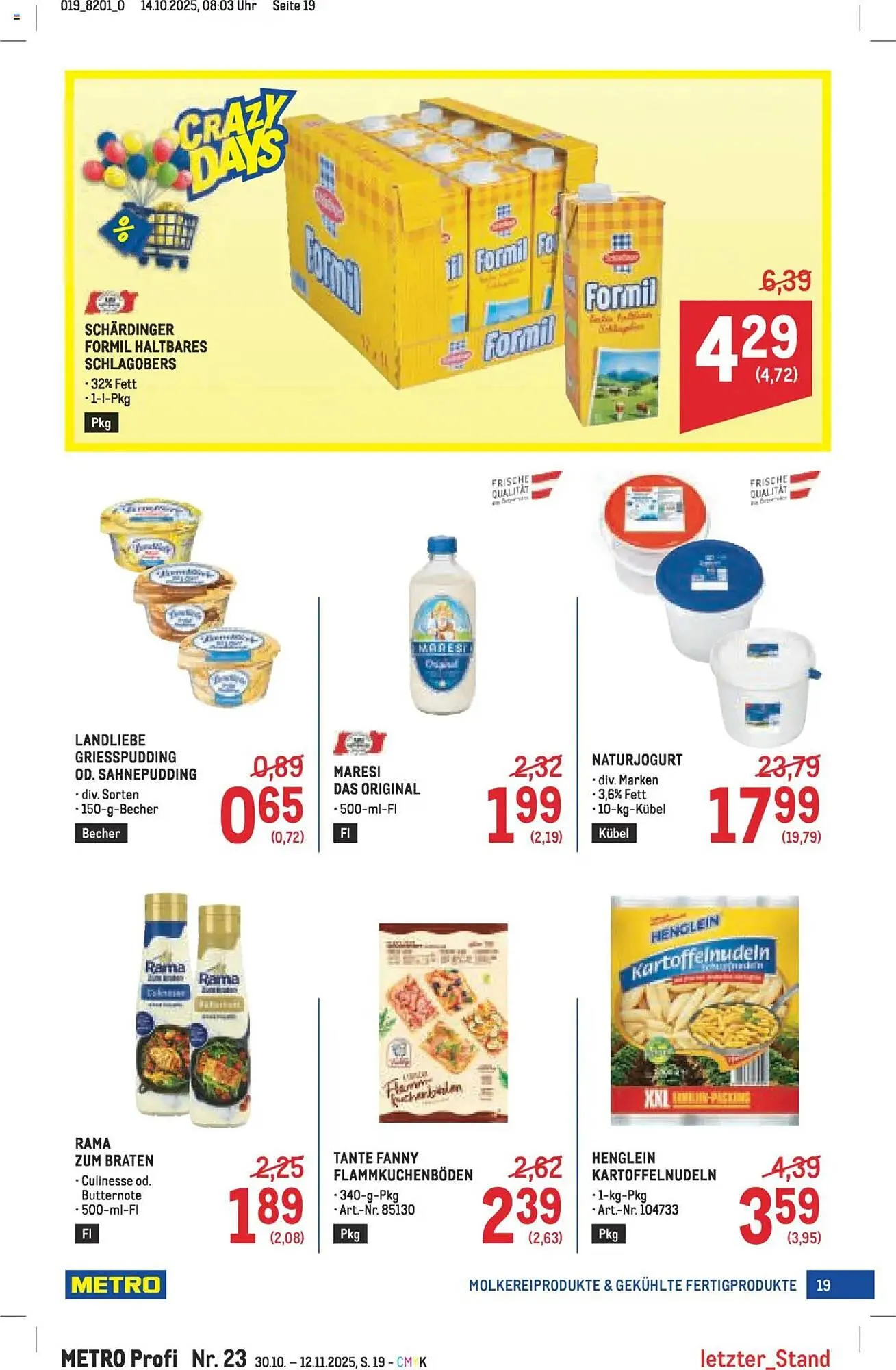 Metro Flugblatt von 30. Oktober bis 12. November 2025 - Flugblätt seite  19