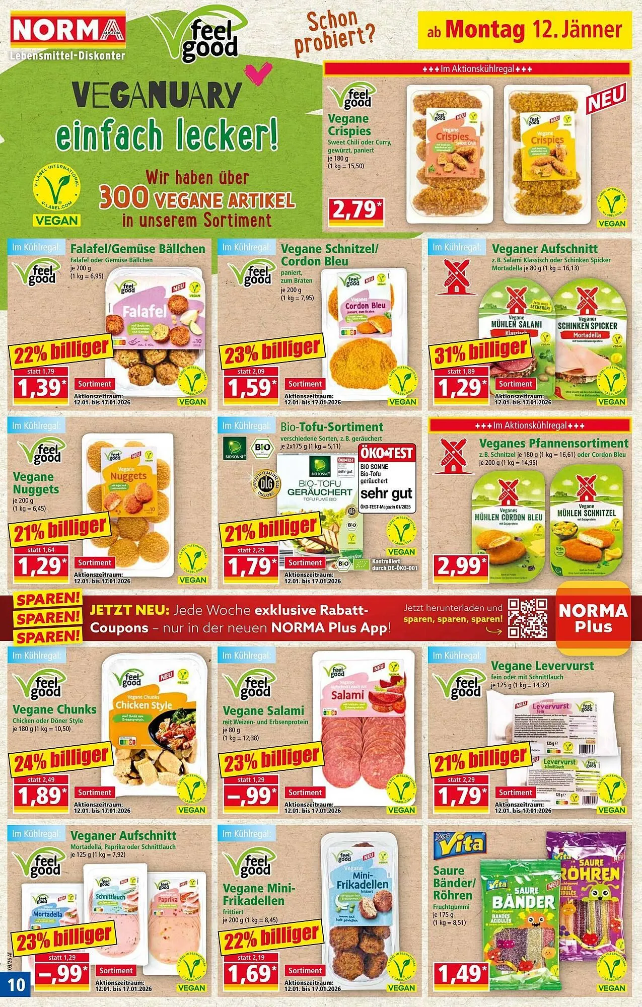 Norma Prospekt von 12. Jänner bis 18. Jänner 2026 - Flugblätt seite  10