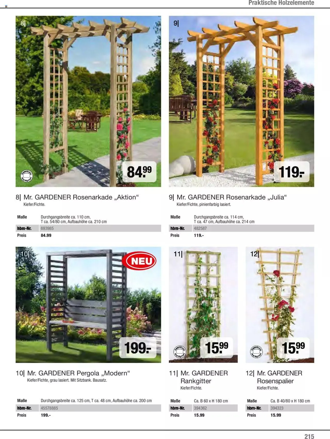 Hagebau Gartenjahr 2023 von 7. März bis 31. Dezember 2023 - Flugblätt seite  215