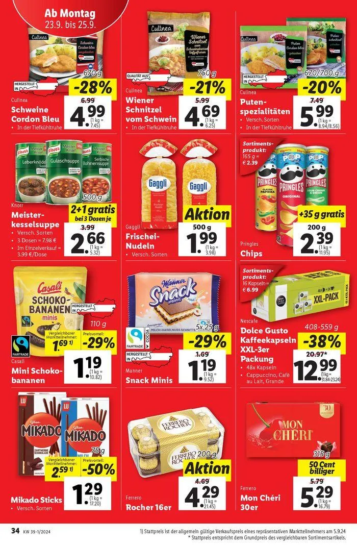 Aktuelle Flugblätter Ab Donnerstag, 19.9. von 19. September bis 25. September 2024 - Flugblätt seite  38