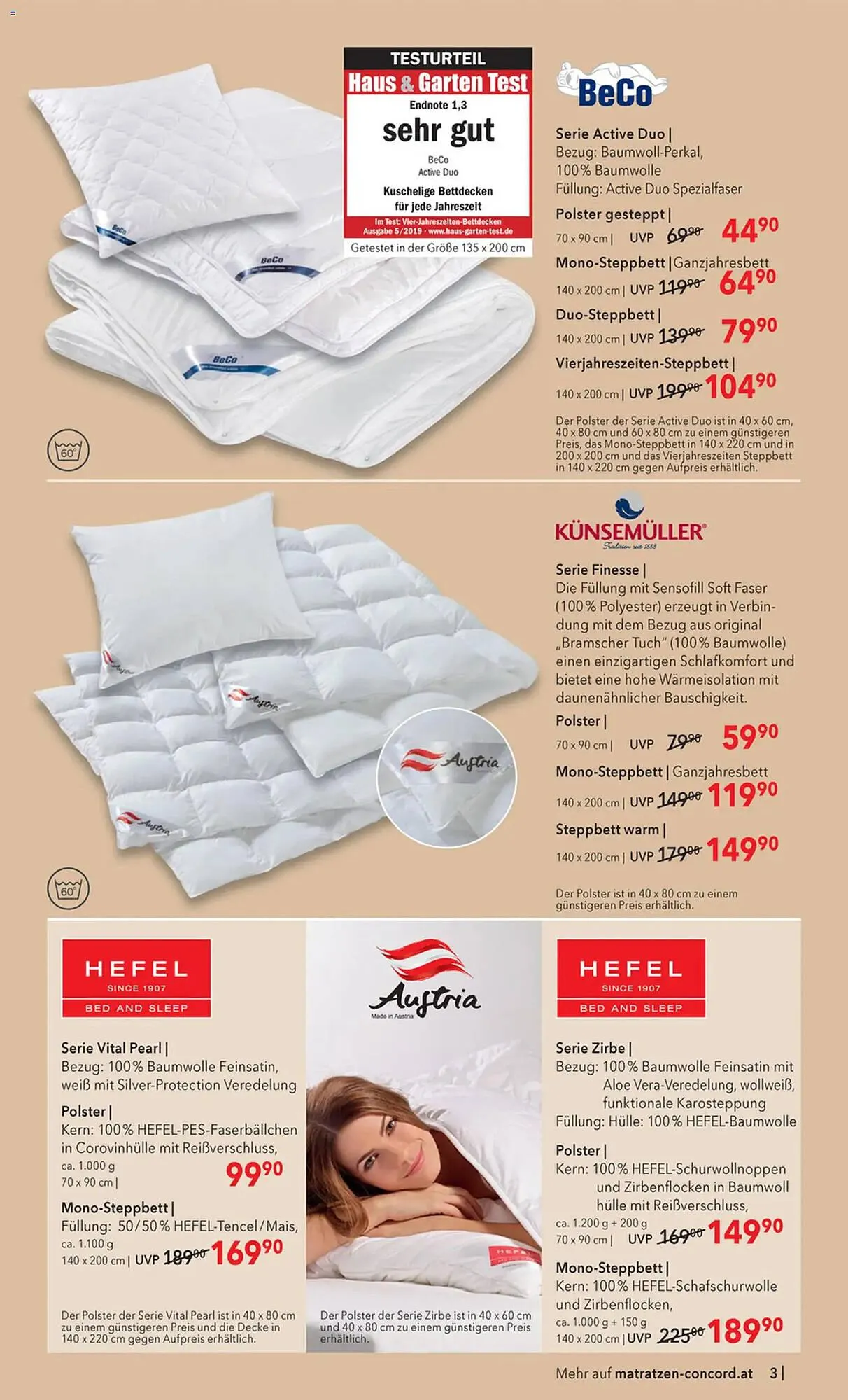 Matratzen Concord Prospekt von 25. Februar bis 24. März 2026 - Flugblätt seite 3