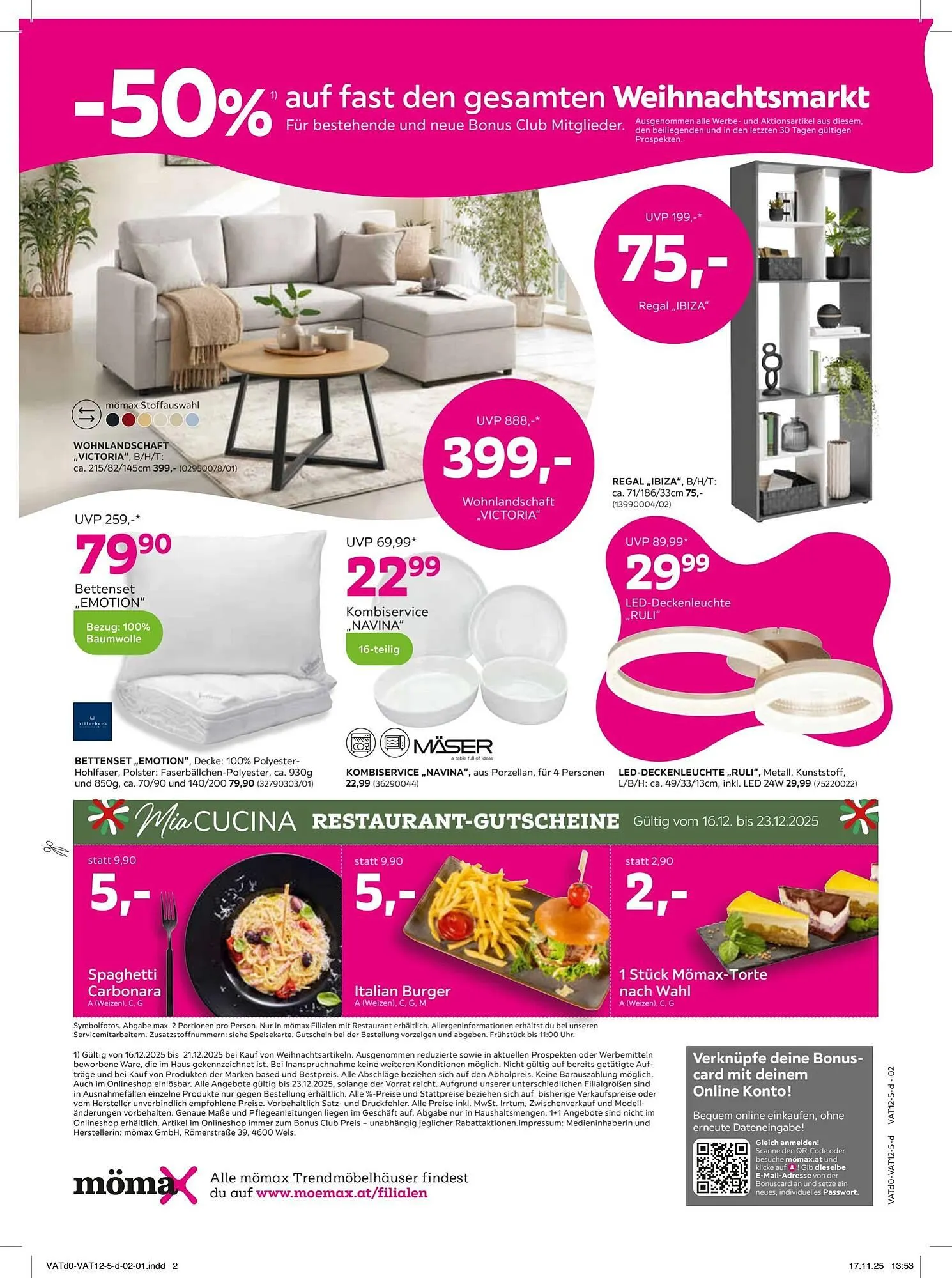 Mömax Flugblatt von 16. Dezember bis 21. Dezember 2025 - Flugblätt seite  2