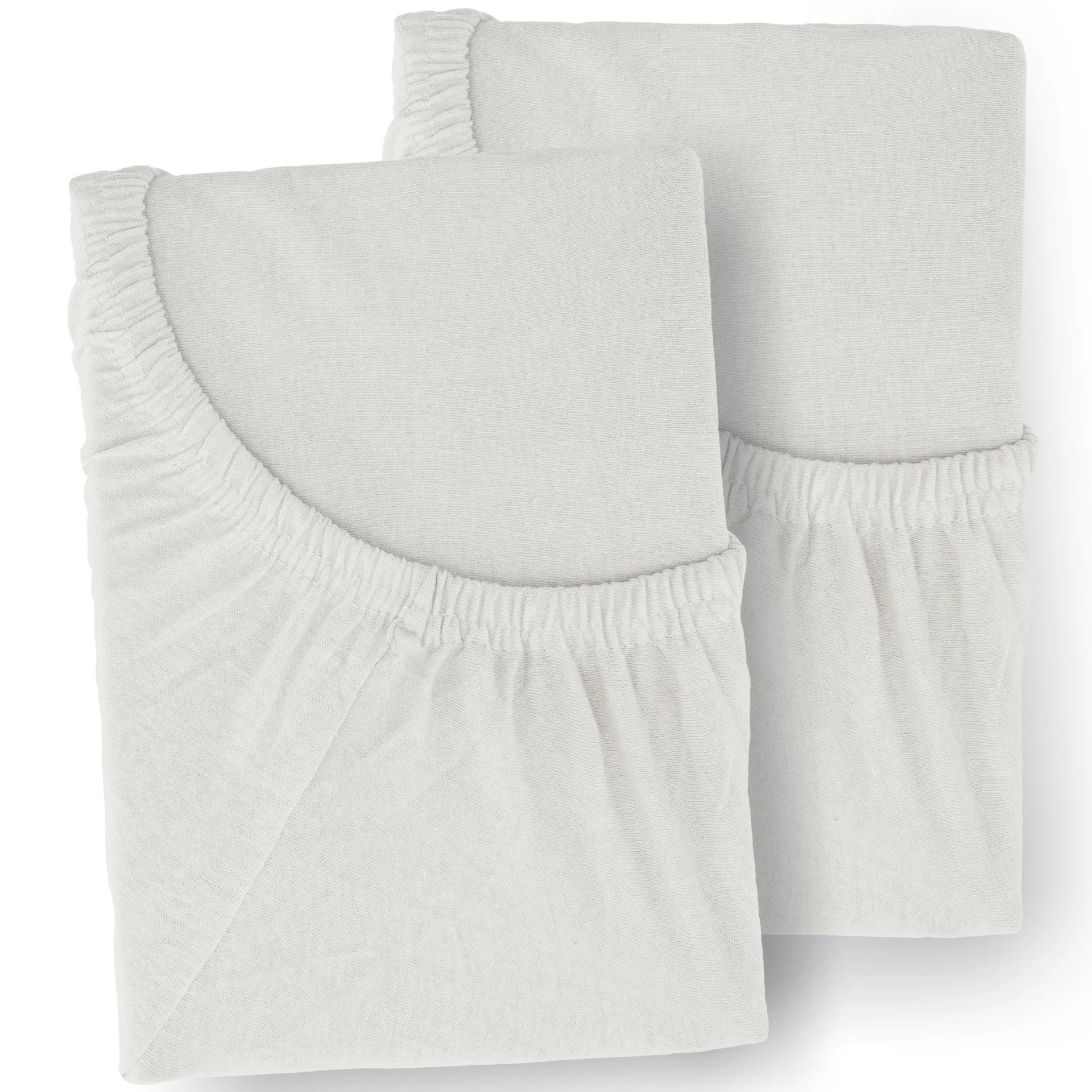 2er Set Jersey Spannbetttücher bis 70 x 140 cm